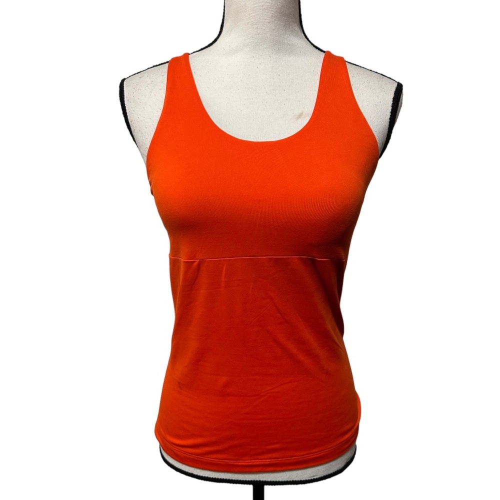 Patagonia Womens Tank Top Sz S Halter Scoop Neck X Back Shelf Bra…